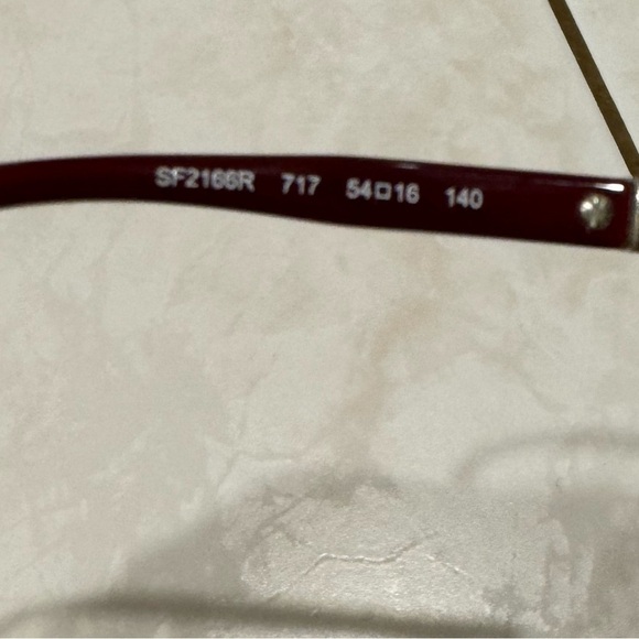 Salvatore Ferragamo Red Women's Glasses - Picture 5 of 6